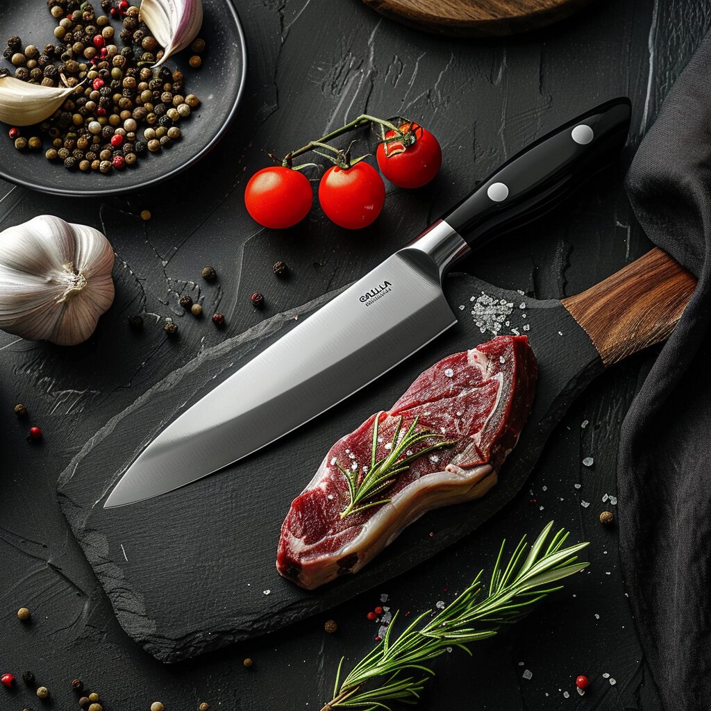 **Global knives are crafted from CROMOVA 18 stainless steel, a specially formulated blend that ensures a higher degree of hardness, excellent edge retention, and resistance to stains and corrosion. This material choice is critical to the knives' performance, providing the perfect balance between sharpness and durability. The manufacturing process involves meticulous attention to detail, from the precise forging and tempering of the steel to the final sharpening, which is performed by hand. Global's signature sharp edge is achieved through a steep, acute angle, which allows for unparalleled cutting precision and ease. --v 6.0** - Image #2